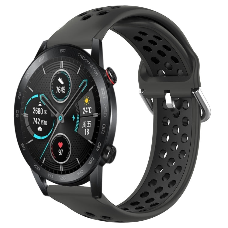 Cinturino sportivo in silicone traspirante perforato da 22 mm, For Honor Magic Watch 2 46mm