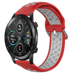Cinturino sportivo in silicone traspirante perforato da 22 mm, For Honor Magic Watch 2 46mm