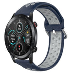 Cinturino sportivo in silicone traspirante perforato da 22 mm, For Honor Magic Watch 2 46mm