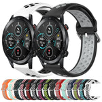 Cinturino sportivo in silicone traspirante perforato da 22 mm, For Honor Magic Watch 2 46mm
