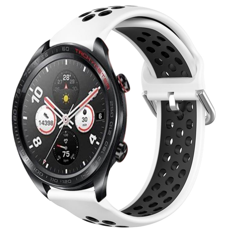 Cinturino sportivo in silicone traspirante perforato da 22 mm, For Honor Watch Dream