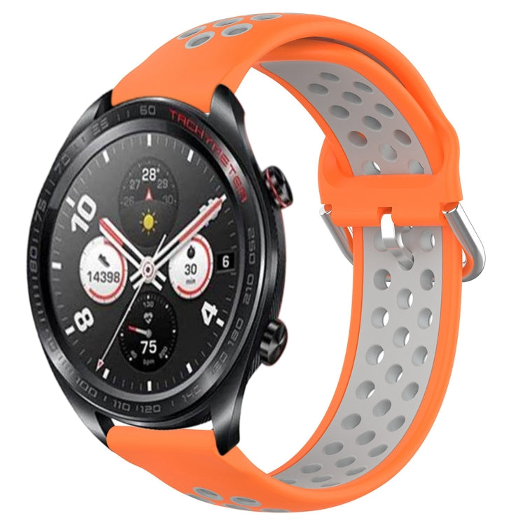 Cinturino sportivo in silicone traspirante perforato da 22 mm, For Honor Watch Dream