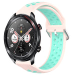 Cinturino sportivo in silicone traspirante perforato da 22 mm, For Honor Watch Dream