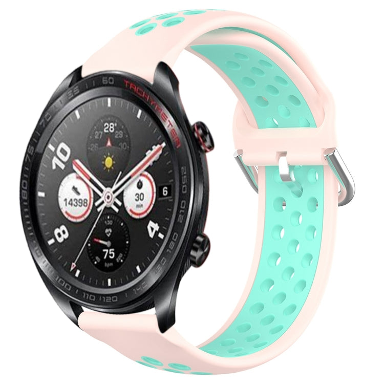 Cinturino sportivo in silicone traspirante perforato da 22 mm, For Honor Watch Dream