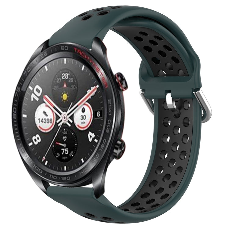 Cinturino sportivo in silicone traspirante perforato da 22 mm, For Honor Watch Dream