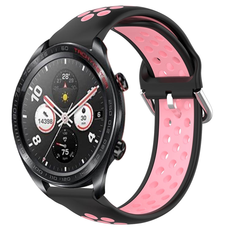 Cinturino sportivo in silicone traspirante perforato da 22 mm, For Honor Watch Dream