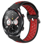 Cinturino sportivo in silicone traspirante perforato da 22 mm, For Honor Watch Dream