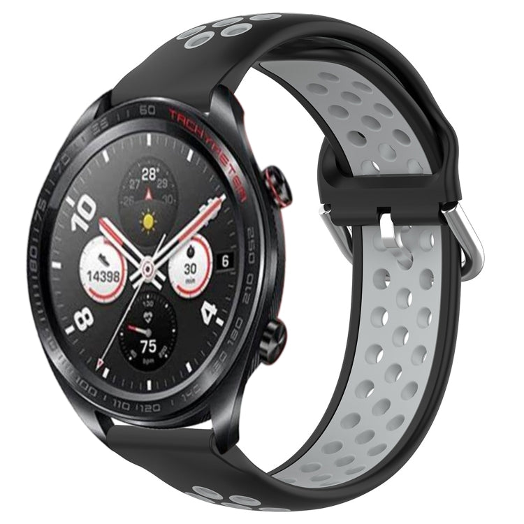 Cinturino sportivo in silicone traspirante perforato da 22 mm, For Honor Watch Dream