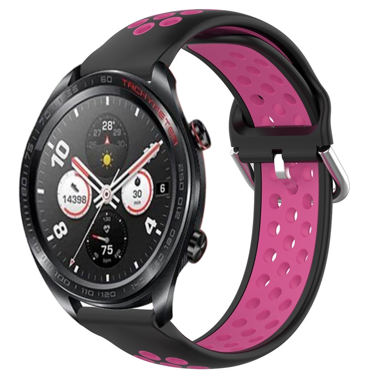 Cinturino sportivo in silicone traspirante perforato da 22 mm, For Honor Watch Dream