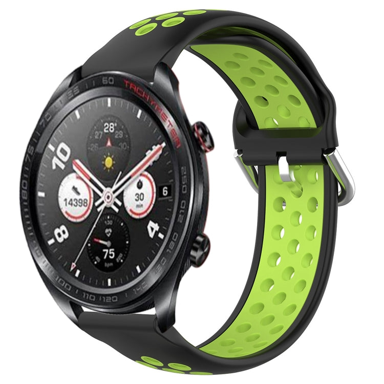Cinturino sportivo in silicone traspirante perforato da 22 mm, For Honor Watch Dream