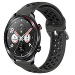 Cinturino sportivo in silicone traspirante perforato da 22 mm, For Honor Watch Dream