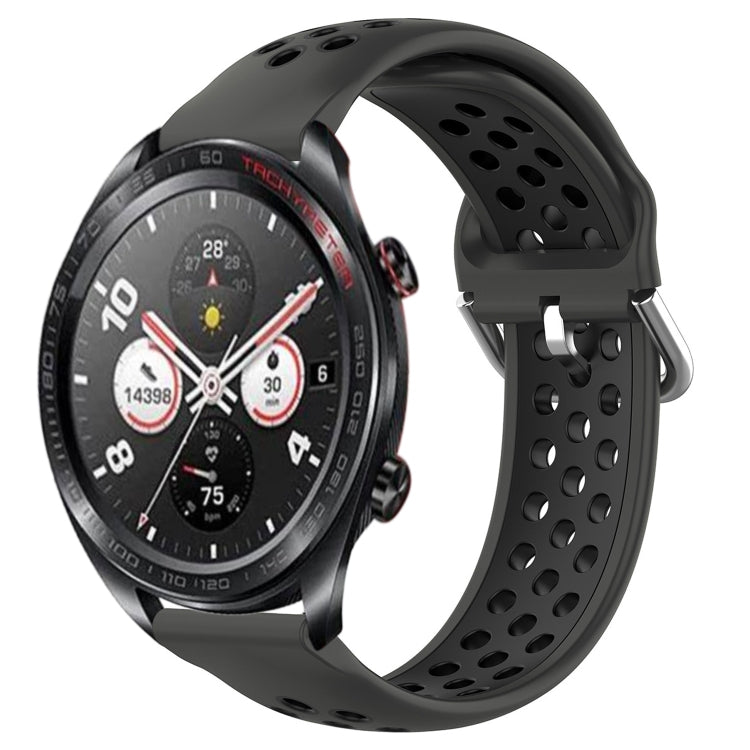 Cinturino sportivo in silicone traspirante perforato da 22 mm, For Honor Watch Dream