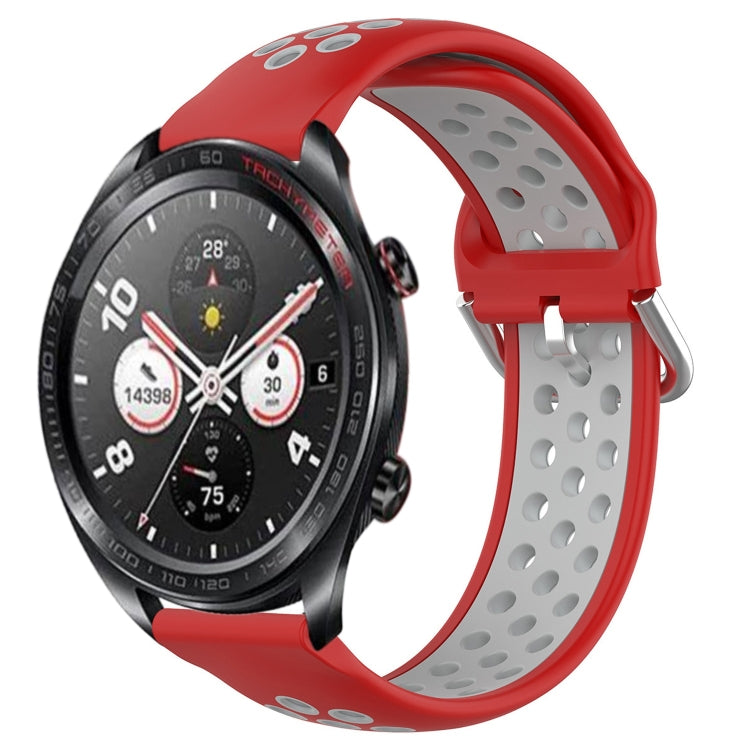 Cinturino sportivo in silicone traspirante perforato da 22 mm, For Honor Watch Dream