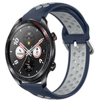 Cinturino sportivo in silicone traspirante perforato da 22 mm, For Honor Watch Dream