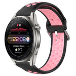 Cinturino sportivo in silicone traspirante perforato da 22 mm, For Huawei Watch 3 Pro New