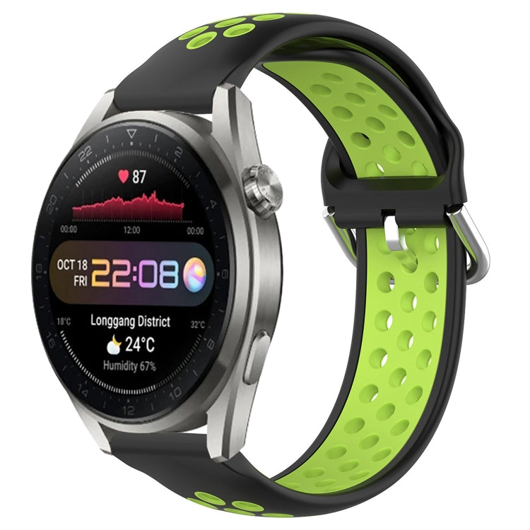 Cinturino sportivo in silicone traspirante perforato da 22 mm, For Huawei Watch 3 Pro New