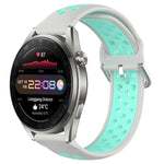 Cinturino sportivo in silicone traspirante perforato da 22 mm, For Huawei Watch 3 Pro New