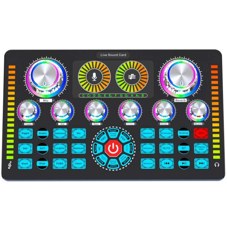 Q7 Live Streaming Sound Card Audio Mixer for Live Recording, Q7