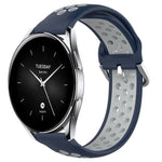 Cinturino sportivo in silicone traspirante perforato da 22 mm, For Xiaomi Watch S2 46mm