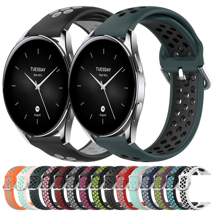 Cinturino sportivo in silicone traspirante perforato da 22 mm, For Xiaomi Watch S2 46mm