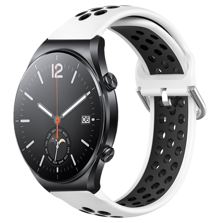 Cinturino sportivo in silicone traspirante perforato da 22 mm, For Xiaomi MI Watch S1