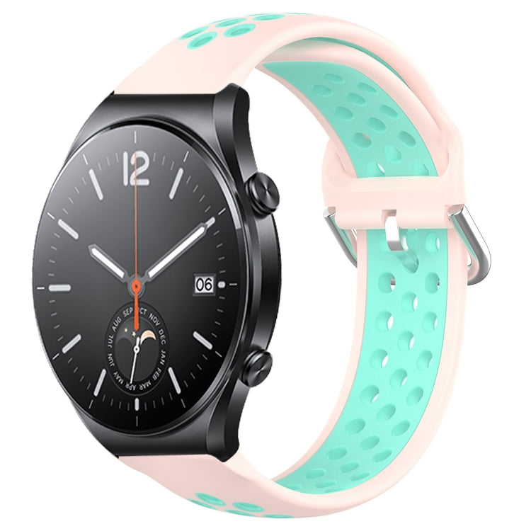 Cinturino sportivo in silicone traspirante perforato da 22 mm, For Xiaomi MI Watch S1