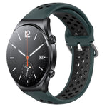 Cinturino sportivo in silicone traspirante perforato da 22 mm, For Xiaomi MI Watch S1
