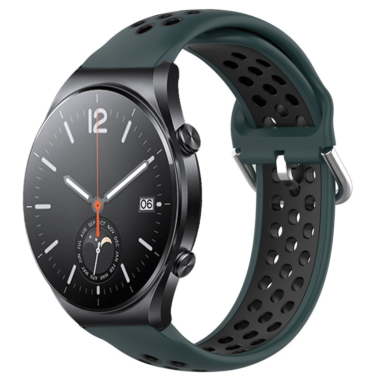 Cinturino sportivo in silicone traspirante perforato da 22 mm, For Xiaomi MI Watch S1