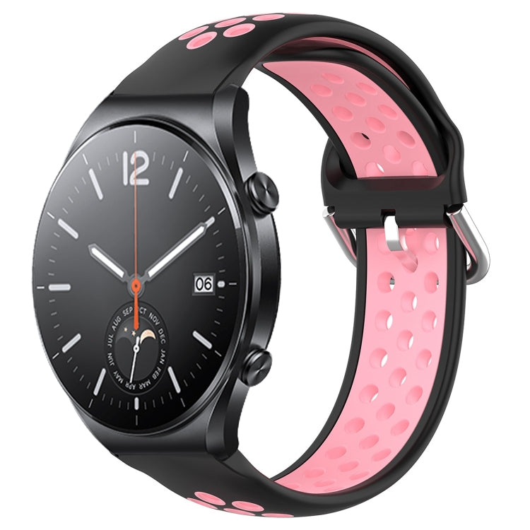 Cinturino sportivo in silicone traspirante perforato da 22 mm, For Xiaomi MI Watch S1