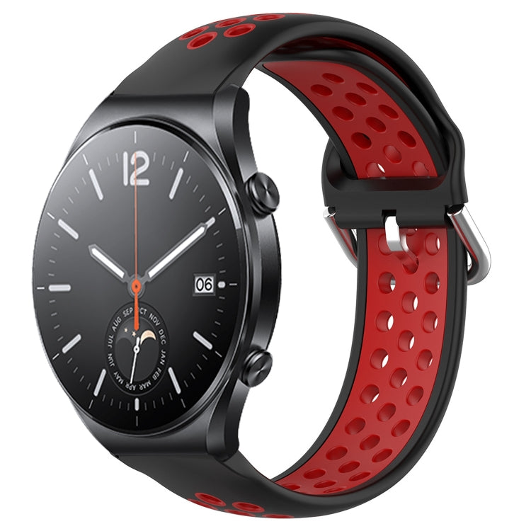 Cinturino sportivo in silicone traspirante perforato da 22 mm, For Xiaomi MI Watch S1