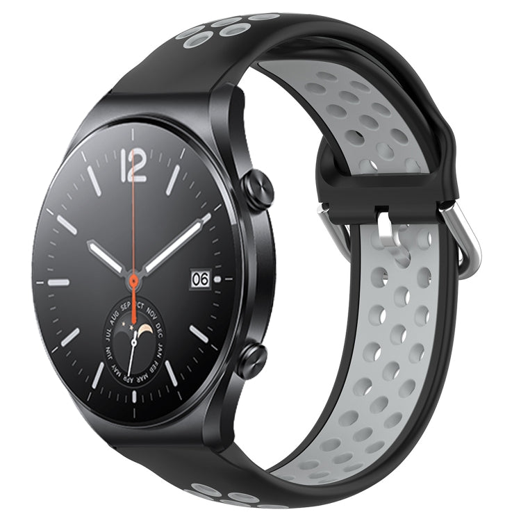 Cinturino sportivo in silicone traspirante perforato da 22 mm, For Xiaomi MI Watch S1