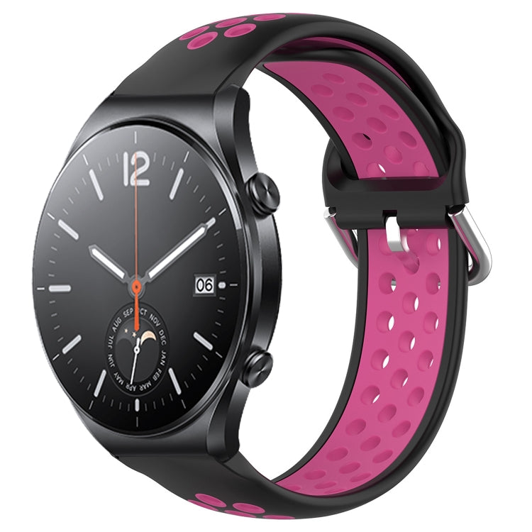Cinturino sportivo in silicone traspirante perforato da 22 mm, For Xiaomi MI Watch S1