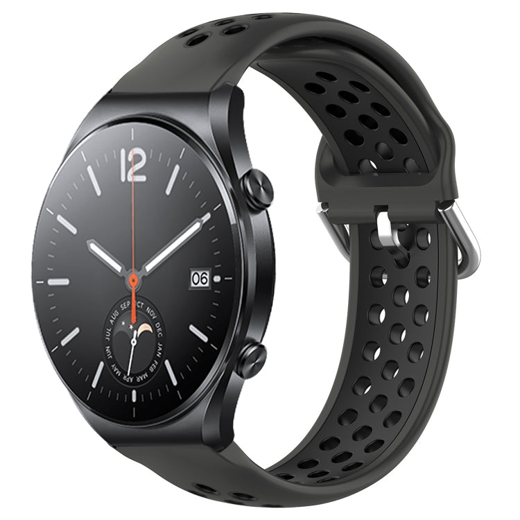Cinturino sportivo in silicone traspirante perforato da 22 mm, For Xiaomi MI Watch S1