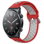 Cinturino sportivo in silicone traspirante perforato da 22 mm, For Xiaomi MI Watch S1