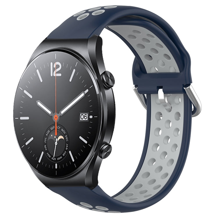 Cinturino sportivo in silicone traspirante perforato da 22 mm, For Xiaomi MI Watch S1