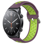 Cinturino sportivo in silicone traspirante perforato da 22 mm, For Xiaomi MI Watch S1
