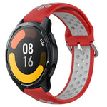 Cinturino sportivo in silicone traspirante perforato da 22 mm, For Xiaomi Watch S1 Active