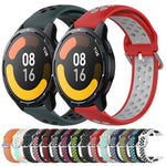 Cinturino sportivo in silicone traspirante perforato da 22 mm, For Xiaomi Watch S1 Active