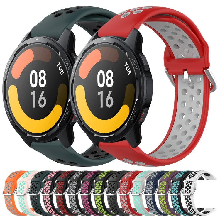 Cinturino sportivo in silicone traspirante perforato da 22 mm, For Xiaomi Watch S1 Active