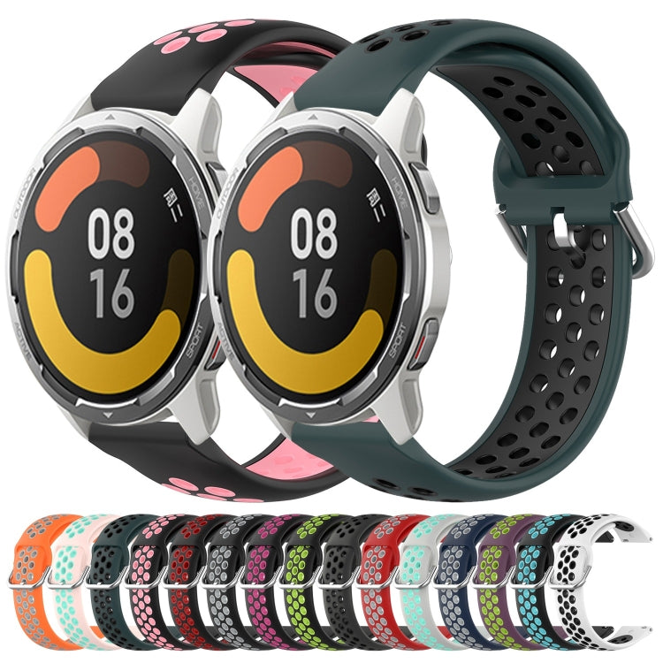 Cinturino sportivo in silicone traspirante perforato da 22 mm, For Xiaomi MI Watch Color 2