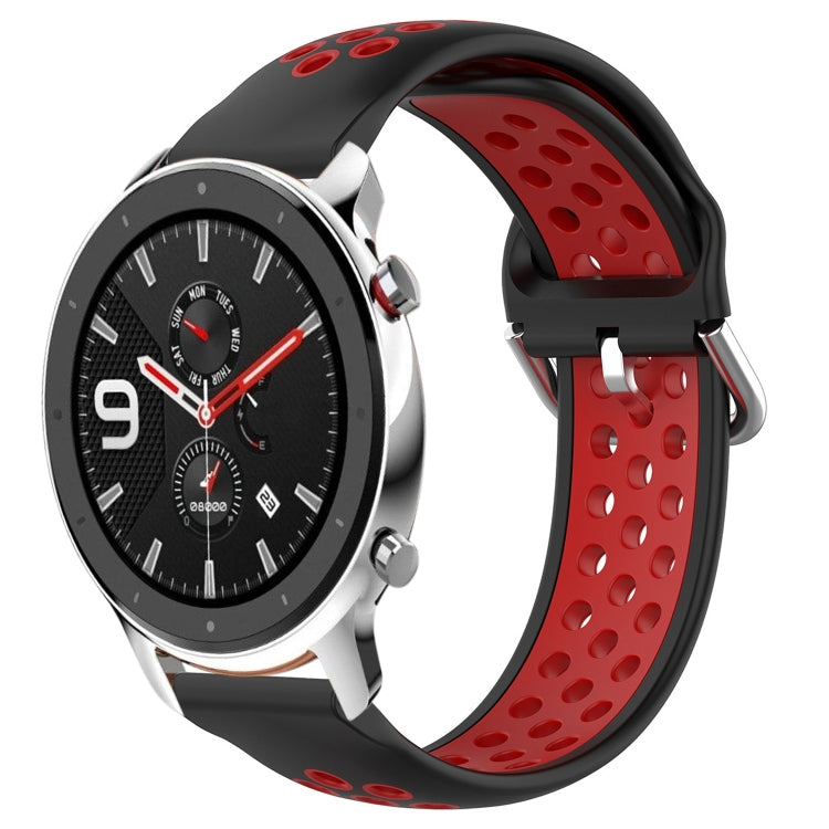 Cinturino sportivo in silicone traspirante perforato da 22 mm, For Amazfit GTR 4