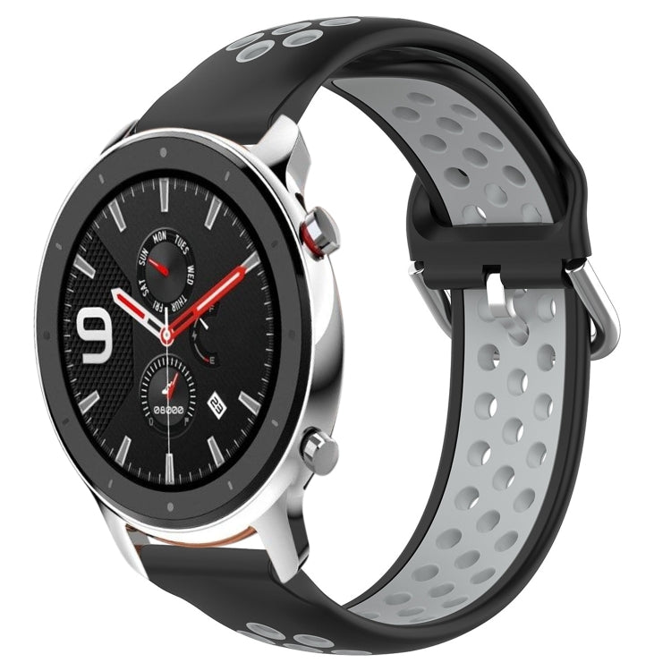Cinturino sportivo in silicone traspirante perforato da 22 mm, For Amazfit GTR 4