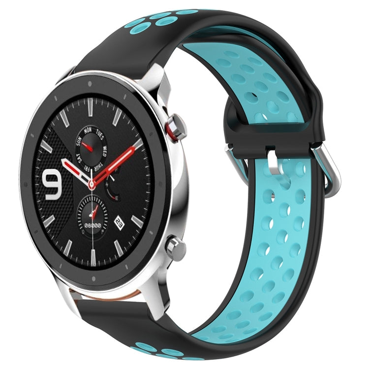 Cinturino sportivo in silicone traspirante perforato da 22 mm, For Amazfit GTR 4