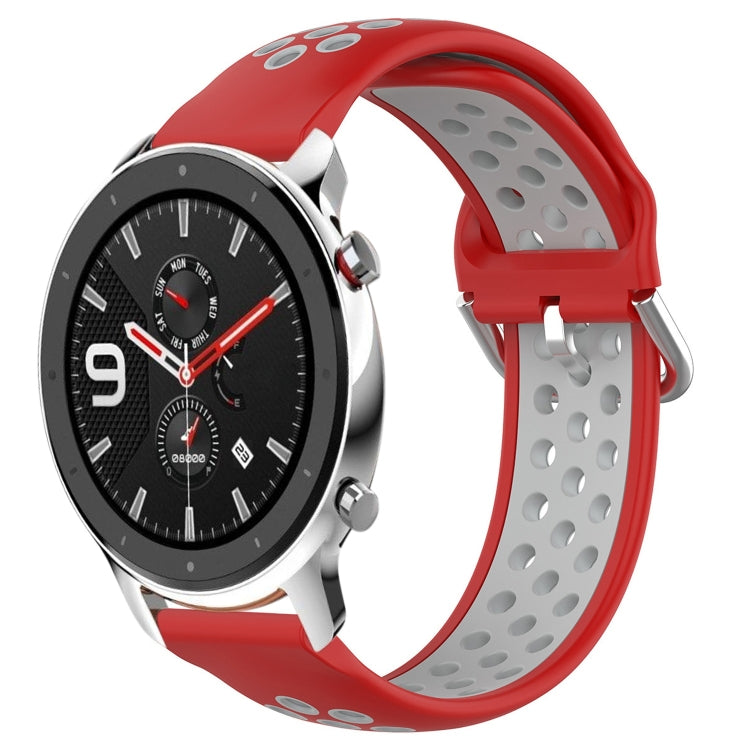 Cinturino sportivo in silicone traspirante perforato da 22 mm, For Amazfit GTR 4