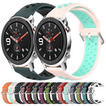 Cinturino sportivo in silicone traspirante perforato da 22 mm, For Amazfit GTR 4