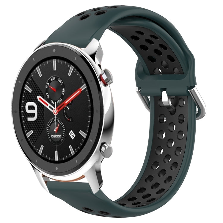 Cinturino sportivo in silicone traspirante perforato da 22 mm, For Amazfit GTR 4 Pro
