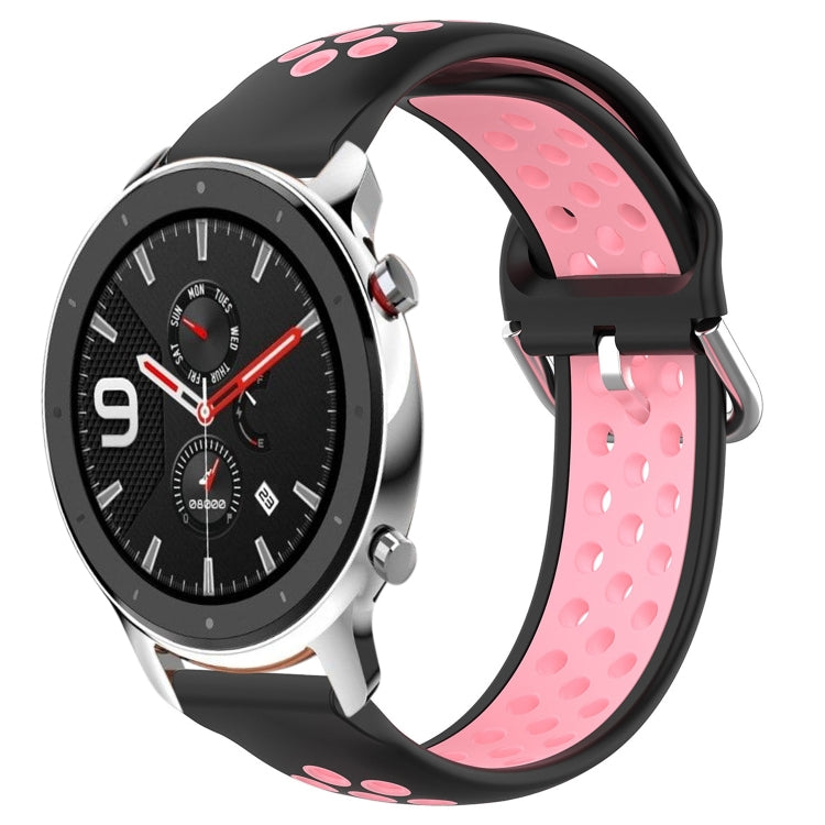 Cinturino sportivo in silicone traspirante perforato da 22 mm, For Amazfit GTR 4 Pro