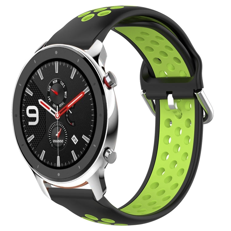 Cinturino sportivo in silicone traspirante perforato da 22 mm, For Amazfit GTR 4 Pro