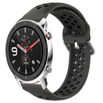 Cinturino sportivo in silicone traspirante perforato da 22 mm, For Amazfit GTR 4 Pro