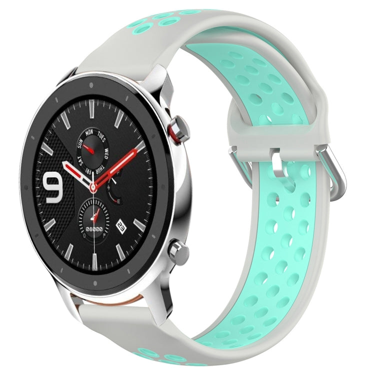 Cinturino sportivo in silicone traspirante perforato da 22 mm, For Amazfit GTR 4 Pro